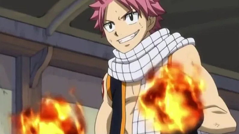 Create meme: natsu fairy tail, Natsu dragneel was fired up, Natsu was fired up