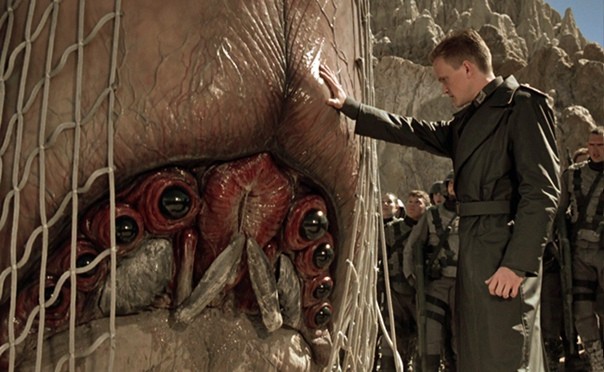 Create meme: starship troopers bugs, starship troopers 1997, starship troopers bug brain