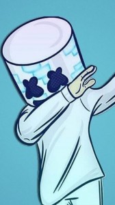 Создать мем: marshmallow dj art, Marshmello, маршмеллоу диджей