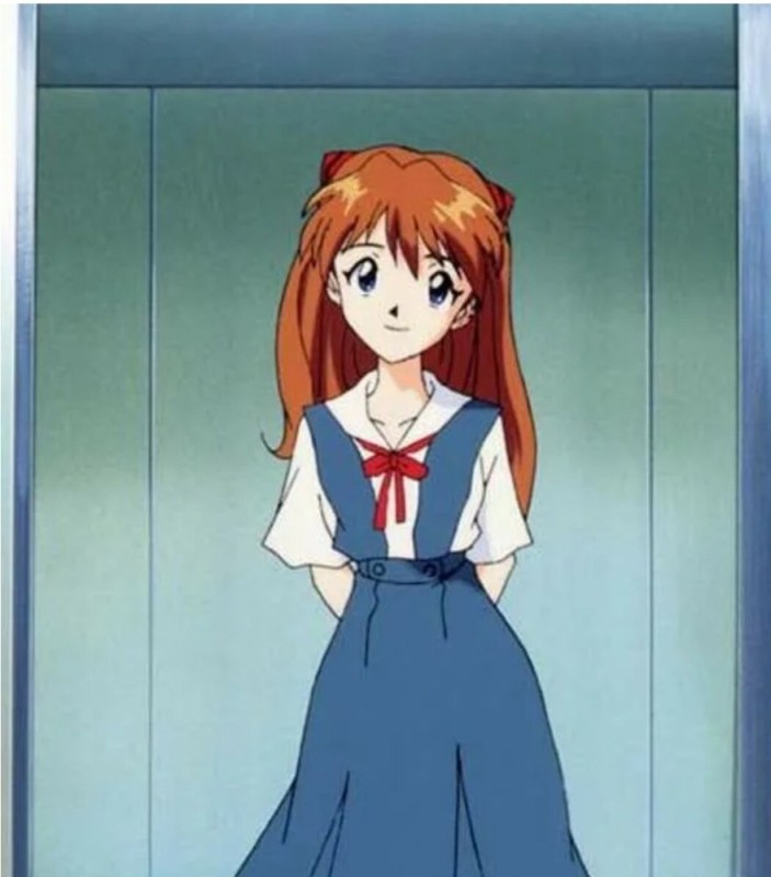 Create meme: anime Asuka, anime evangelion, evangelion characters