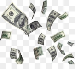 Create meme: flying dollars, falling money transparent background, dollars for photoshop without a background