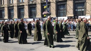 Create meme: Orthodoxy, photo of the crowd of priests, parade