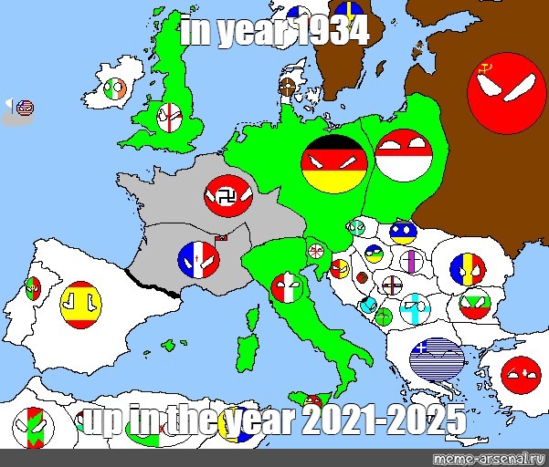 Сomics meme "in year 1934 up in the year 20212025" Comics Meme