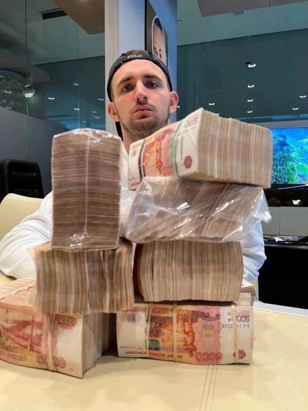 Create meme: Misha Litvin, money , a lot of money 