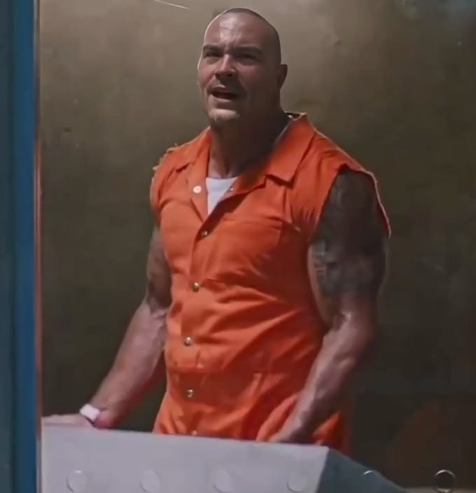 Create meme: a frame from the movie, Fast and Furious 8 Hobbs and Shaw escape from Prison, Fast and Furious: Hobbs and Shaw Movie 2019