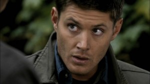 Create meme: Dean Winchester sly look, Jensen Ackles, Dean Winchester licked