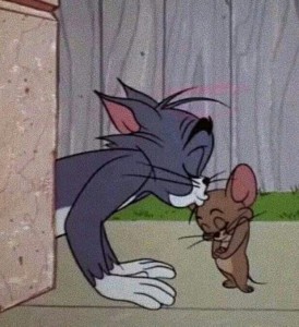 Create meme: Tom and Jerry love, Tom and Jerry