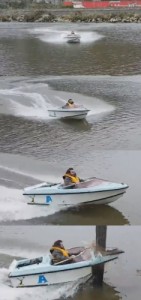 Create meme: motor boat, water, boat