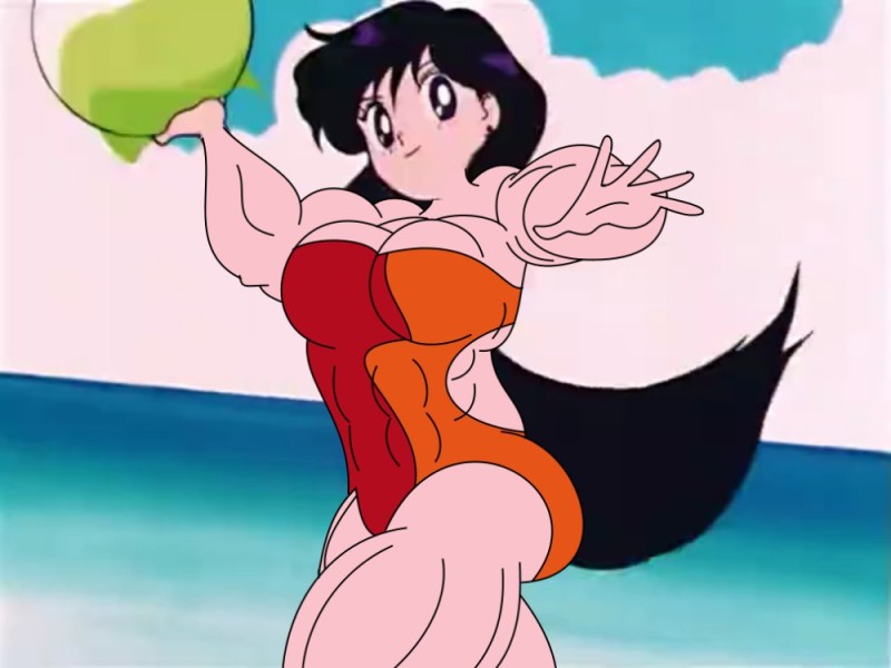 Create meme: ranma, Rei Hino in a swimsuit, anime ranma Tendo Akane