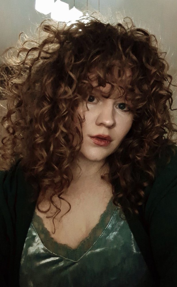 Create meme: Mary Wiseman, curly red hair, red curls