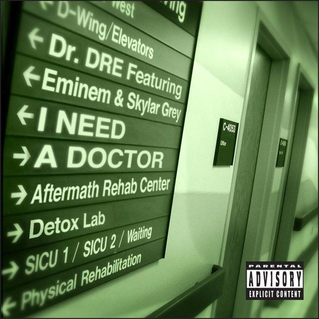 Создать мем: dr dre feat eminem, need a doctor, eminem i need a doctor