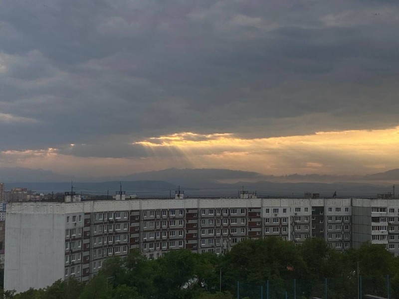 Создать мем: закат, россия самара, красивые облака