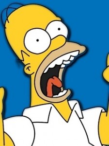 Create meme: the simpsons scream, Homer agrrr, Homer Simpson screaming