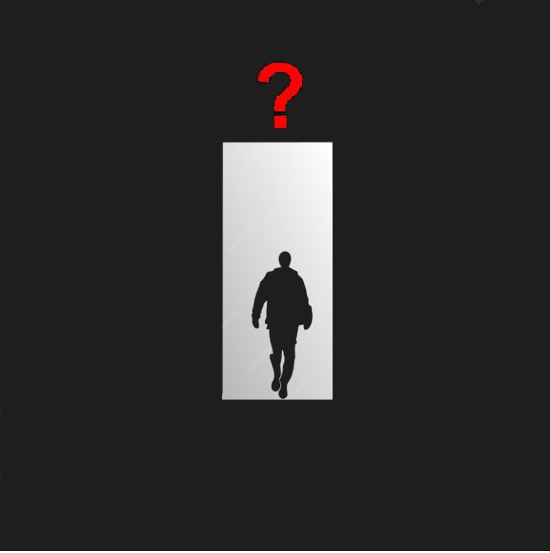 Create meme: darkness, silhouettes of people leaving, Silhouette of a man