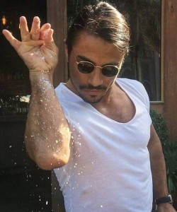 Create meme: a cook sprinkles salt, Nusrat, Nusret gokce