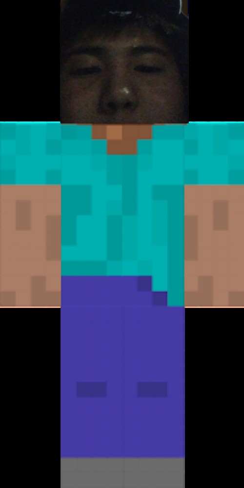 Herobrine - Minecraft skin (64x64, Steve)