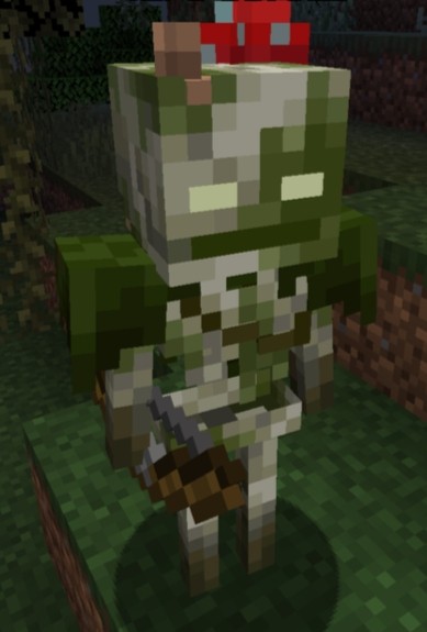 Create meme: mob , zombie inhabitant of minecraft, mossy skeleton minecraft