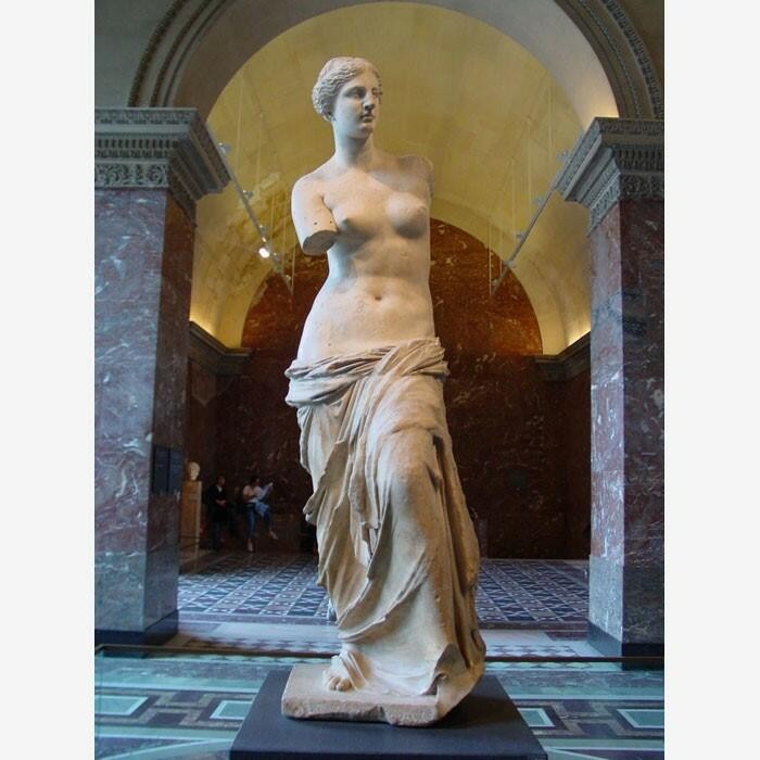 Create meme: Venus de Milo , Venus of Milo louvre original, aphrodite of milo