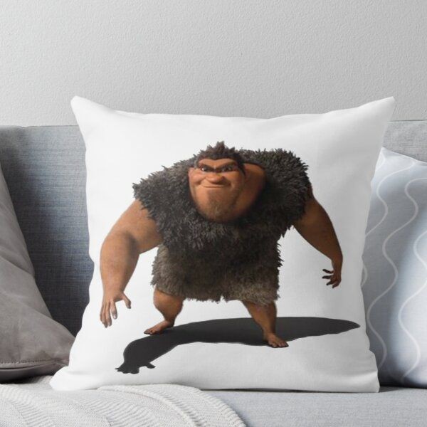 Create meme: pillow on the floor, the croods family father, printed pillow