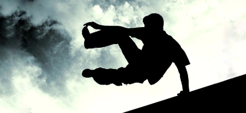 Create meme: parkour , parkourist, easy parkour