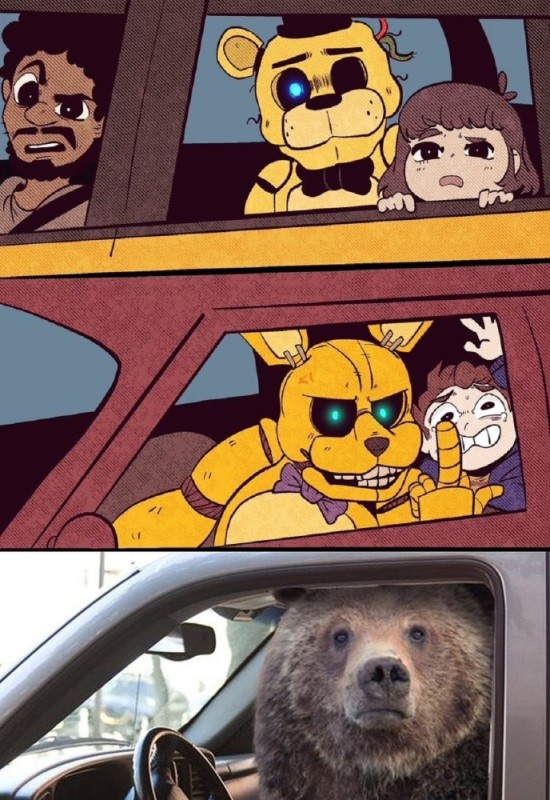 Create meme: golden freddy fnaf, Tony Crynight Animatronics, The comic 5 Nights with Freddy is wrong