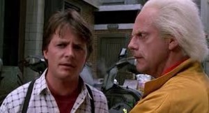 Create meme: Marty McFly, Christopher Lloyd, Michael J. Fox