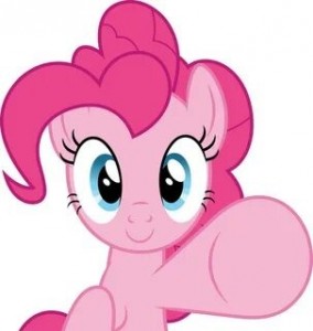 Create meme: pinkie pie pony, kicks, pinkie pie