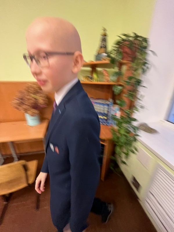 Create meme: roman gerasimov, a first grader , in school 