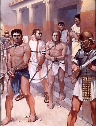 Create meme: slavery in ancient Rome, a slave in ancient rome, the slave trade in ancient rome