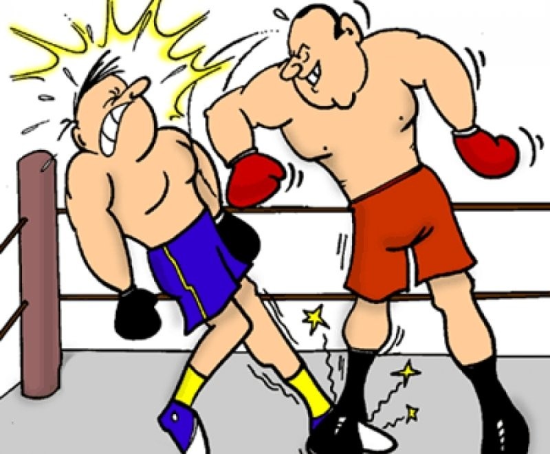 Create meme: boxer drawing, boxer cartoon, boxing caricature