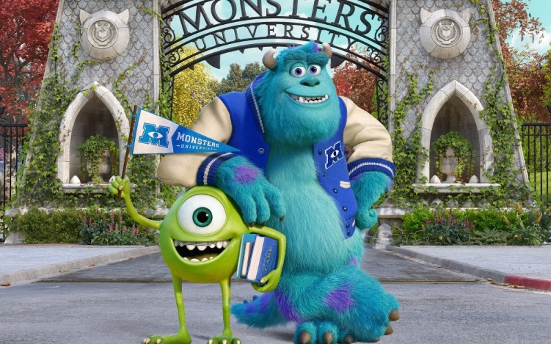 Create meme: monster corporation cartoon, Sally's Monsters University, Mike Vaz Monsters University