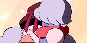 Создать мем: steven universe steven, сапфир вселенная стивена, ruby and sapphire hug