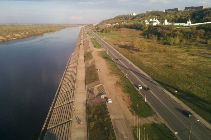 Create meme: the embankment of the rowing canal Nizhny Novgorod, rowing canal nizhny novgorod, the embankment of the rowing canal