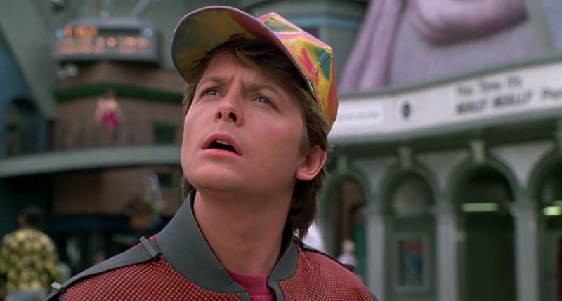 Create meme: Marty McFly , back to the future Marty McFly, back to the future 2 