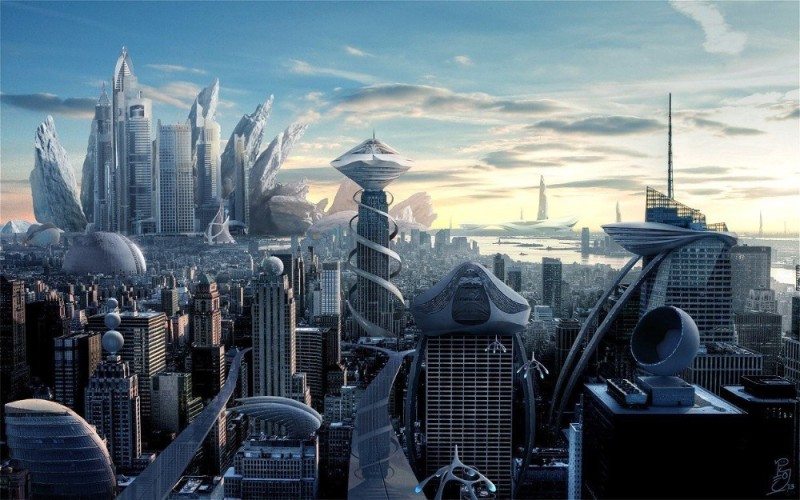Создать мем: фантастический город, проект город будущего, фантастические города будущего