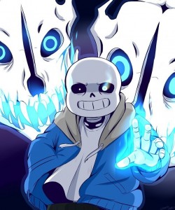 Create meme: sans Guster, sans blue, sans from undertail