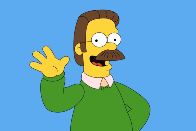 Create meme: The Simpsons' neighbor Flanders, the simpsons characters, Flanders from the Simpsons