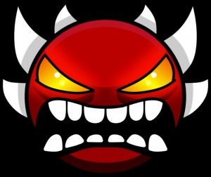 Create meme: geometry dash demon extreme, geometry dash