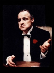 Create meme: The godfather