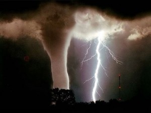 Create meme: tornado, What happens inside a woman when she is silent
