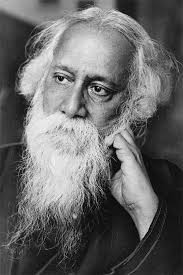 Создать мем: рабиндранат тагор на белом фоне, rabindranath tagore, рабиндранат тагор и эйнштейн