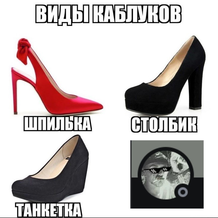 Create meme: heel , type of heel, The heel of the shoe