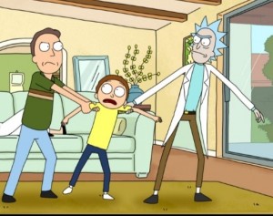 Create meme: to mortice Rick, Rick and Morty series, father Morty