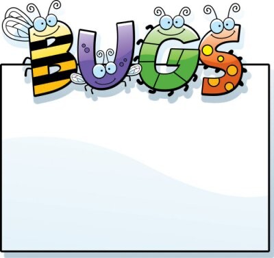 Create meme: bug in the word, clipart , illustration