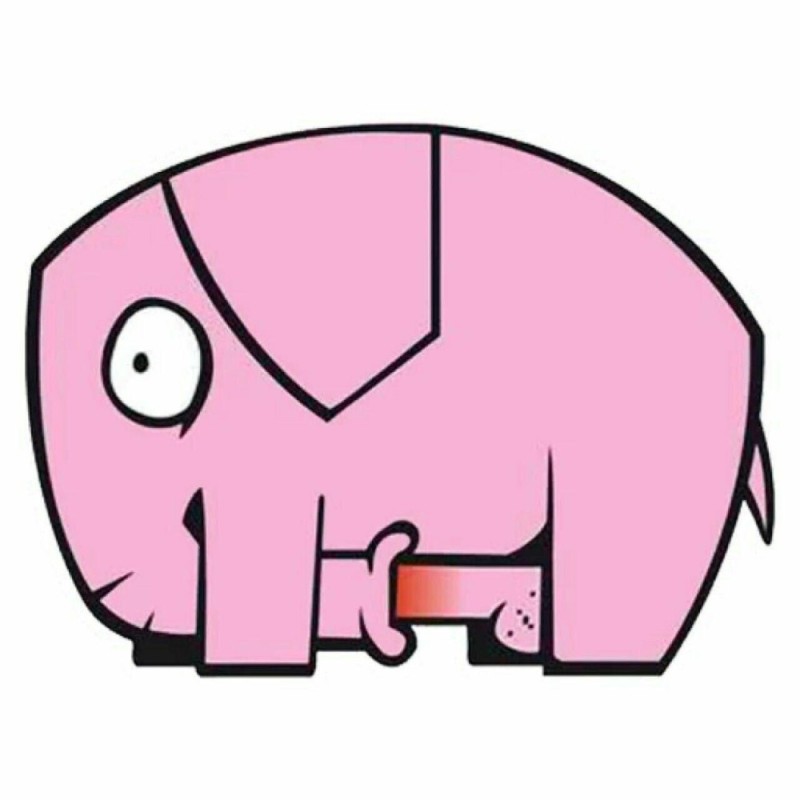 Create meme: samolyk elephant, pink elephants, elephant samolayk