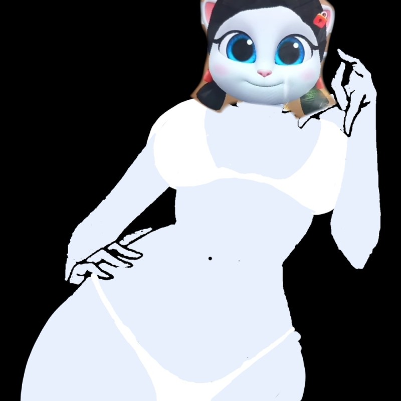 Create meme: Toriel has huge boobs, talking Angela, my talking Angela 