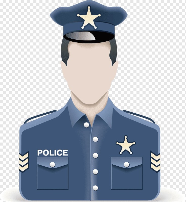 Create meme: badge of a police officer, police badge, a policeman without a background