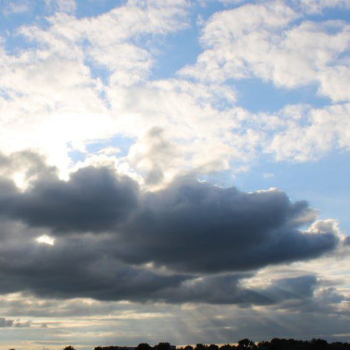 Create meme: cumulus clouds, blue sky with clouds , beautiful clouds