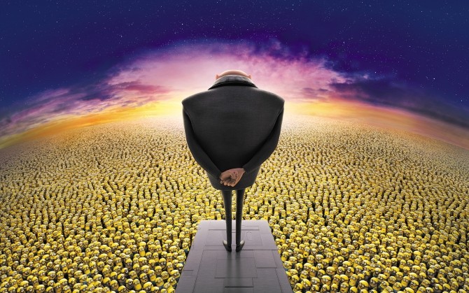 Create meme: happy from despicable me 2, with deep meaning, screensavers with meaning