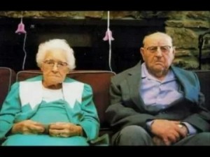 Create meme: an elderly couple